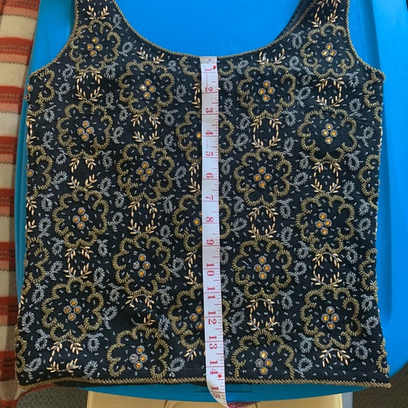 ✨1940’s/1950 VINTAGE Unbranded unique beaded vest - Picture 15 of 15